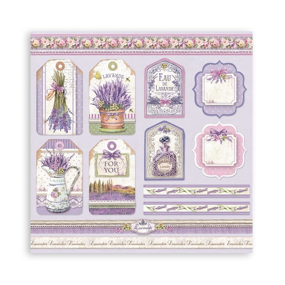 Stamperia Provence 12x12 Inch Paper Pack (SBBL105) Stamperia Provence 12x12 Inch Paper Pack (SBBL105)