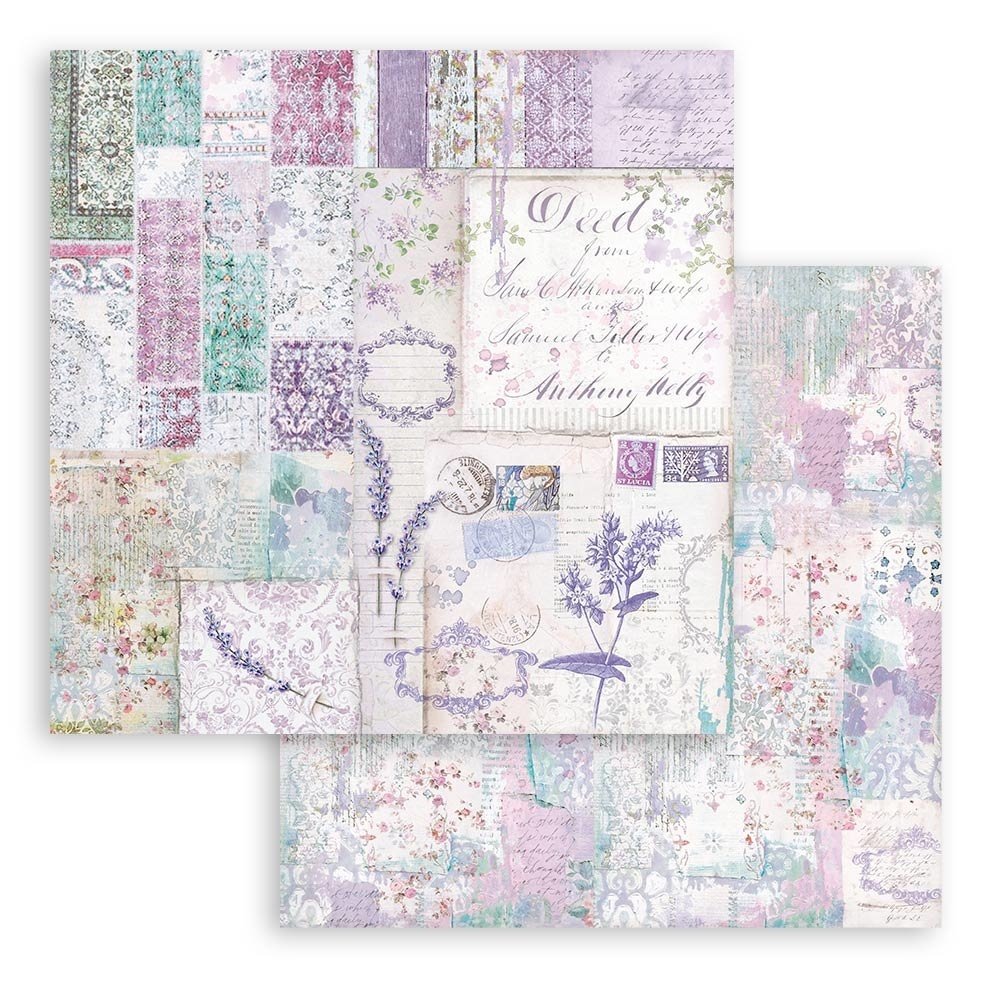 Stamperia Provence 12x12 Inch Paper Pack (SBBL105) Stamperia Provence 12x12 Inch Paper Pack (SBBL105)