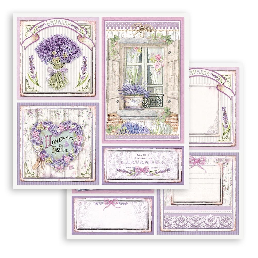 Stamperia Provence 12x12 Inch Paper Pack (SBBL105) Stamperia Provence 12x12 Inch Paper Pack (SBBL105)