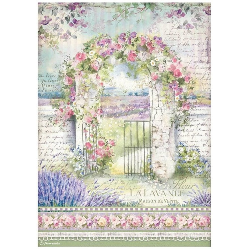 Stamperia Provence Arch Rice Paper A4 (DFSA4672) Stamperia Provence Arch Rice Paper A4 (DFSA4672)