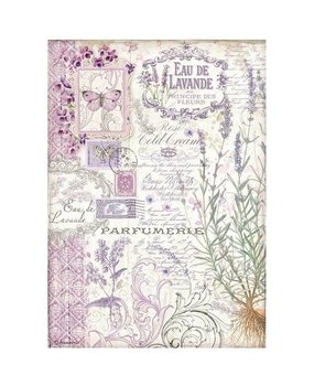 Stamperia Provence Eau de Lavande Rice Paper A4 (DFSA4674) Stamperia Provence Eau de Lavande Rice Paper A4 (DFSA4674)