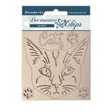 Stamperia Provence Decorative Chips Cat (SCB118)*