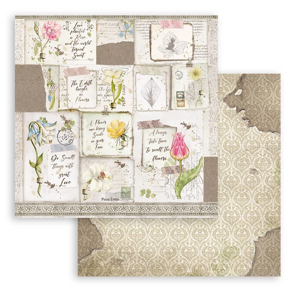 Stamperia Romantic Garden House 12x12 Inch Paper Pack (SBBL102)