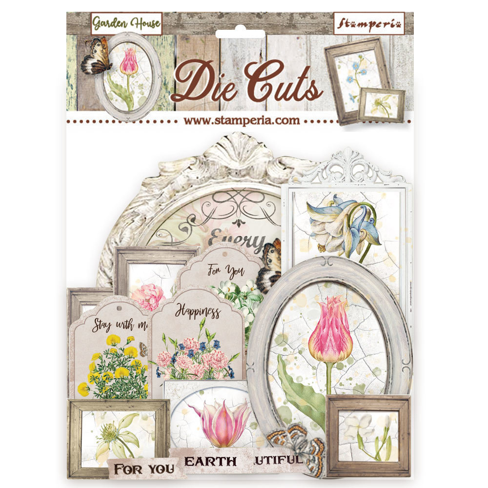 Stamperia Romantic Garden House Die Cuts (DFLDC57) Stamperia Romantic Garden House Die Cuts (DFLDC57)