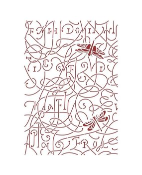 Stamperia Romantic Garden House Masking Stencil A4 Dragonfly (KSG494) Stamperia Romantic Garden House Masking Stencil A4 Dragonfly (KSG494)