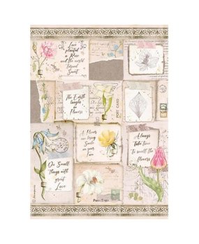 Stamperia Romantic Garden House Letters and Flowers Rice Paper A4 (DFSA4669)* Stamperia Romantic Garden House Letters and Flowers Rice Paper A4 (DFSA4669)*