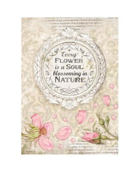 Stamperia Romantic Garden House Frame with Quote Rice Paper A4 (DFSA4670)* Stamperia Romantic Garden House Frame with Quote Rice Paper A4 (DFSA4670)*