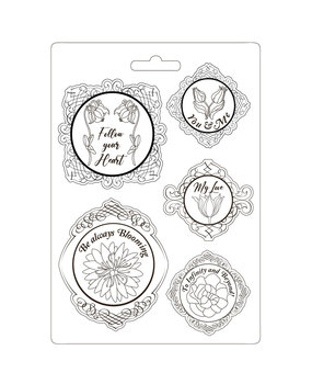 Stamperia Romantic Garden House Soft Mould A4 Frame with Flowers (K3PTA4529)* Stamperia Romantic Garden House Soft Mould A4 Frame with Flowers (K3PTA4529)*