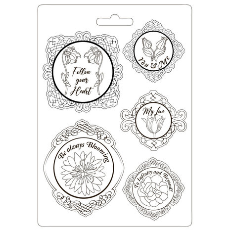 Stamperia Romantic Garden House Soft Mould A4 Frame with Flowers (K3PTA4529) Stamperia Romantic Garden House Soft Mould A4 Frame with Flowers (K3PTA4529)