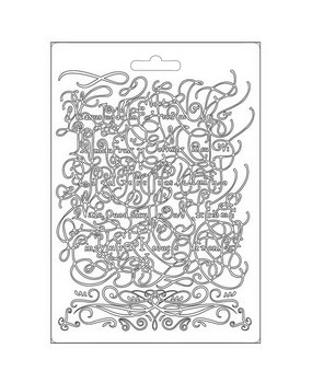 Stamperia Romantic Garden House Soft Mould A5 Calligraphy (K3PTA5614)* Stamperia Romantic Garden House Soft Mould A5 Calligraphy (K3PTA5614)*