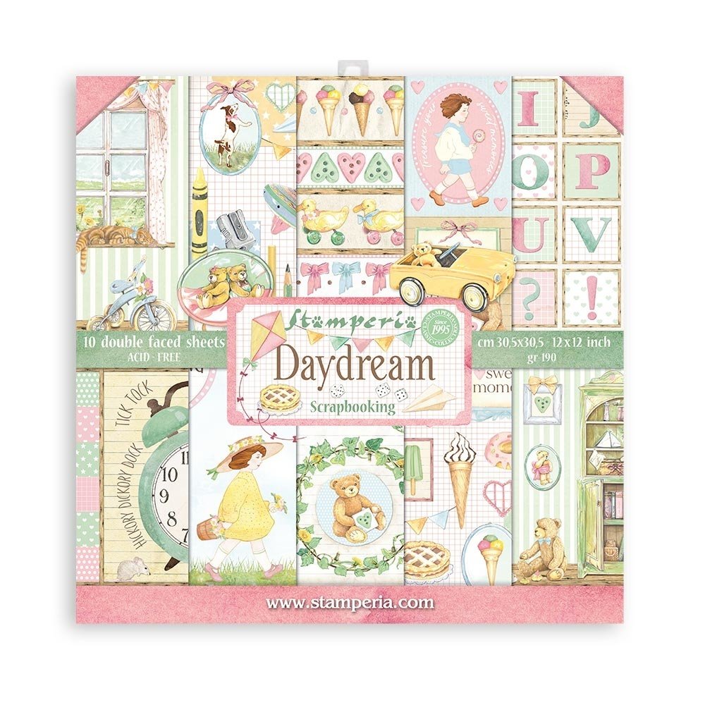 Stamperia Daydream 12x12 Inch Paper Pack (SBBL104) Stamperia Daydream 12x12 Inch Paper Pack (SBBL104)