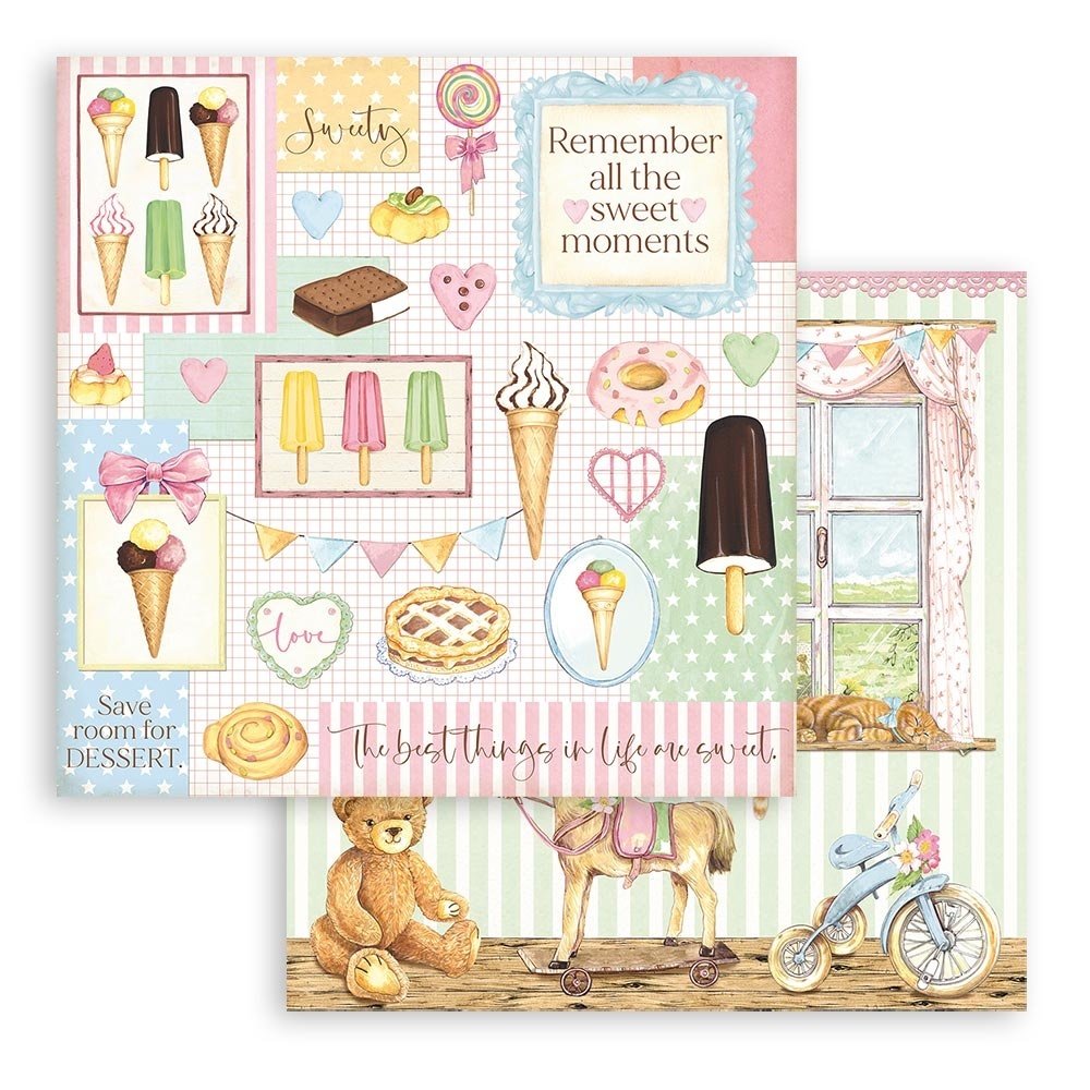 Stamperia Daydream 12x12 Inch Paper Pack (SBBL104) Stamperia Daydream 12x12 Inch Paper Pack (SBBL104)