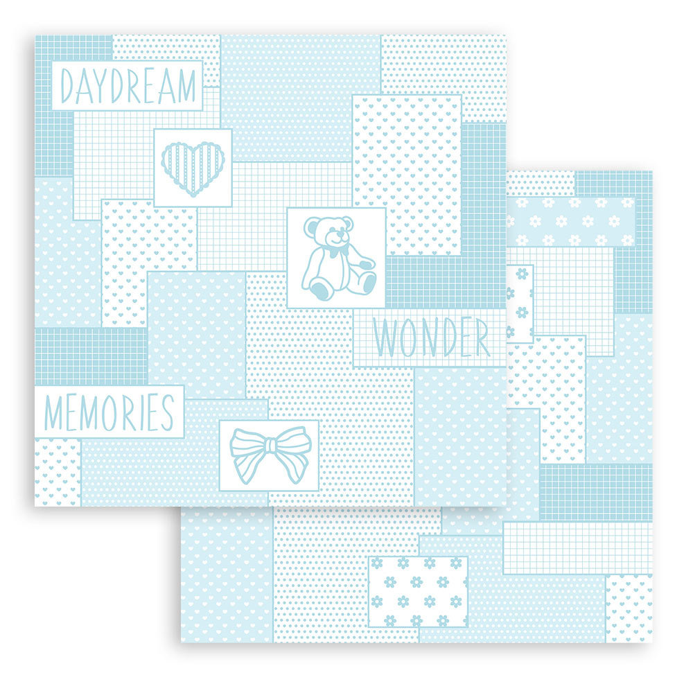Stamperia Babydream Blue 12x12 Inch Paper Pack (SBBL106)