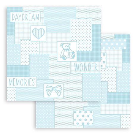 Stamperia Babydream Blue 12x12 Inch Paper Pack (SBBL106)