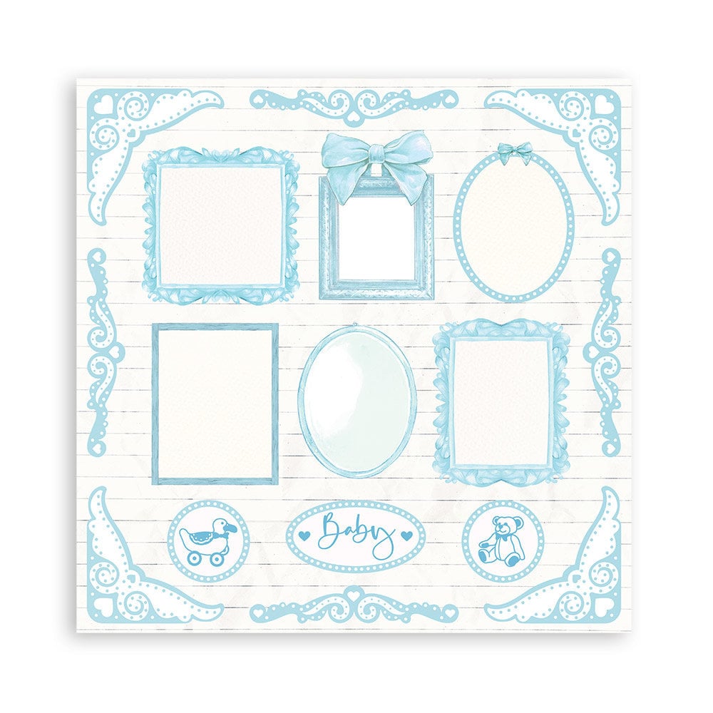 Stamperia Babydream Blue 12x12 Inch Paper Pack (SBBL106)