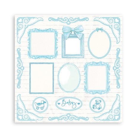 Stamperia Babydream Blue 12x12 Inch Paper Pack (SBBL106)