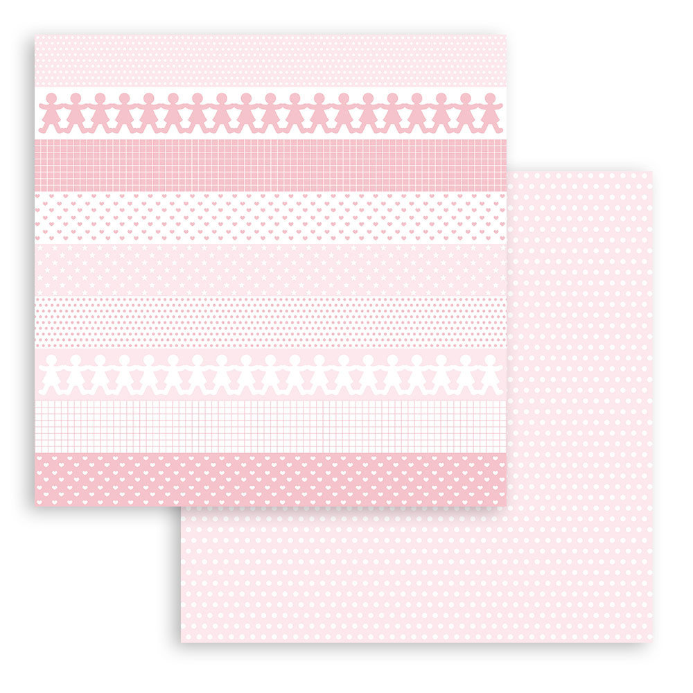Stamperia Babydream Pink 12x12 Inch Paper Pack (SBBL107)