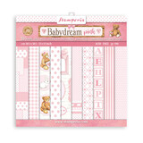 Stamperia Babydream Pink 8x8 Inch Paper Pack (SBBS58)