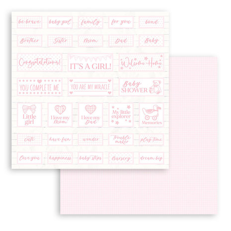 Stamperia Babydream Pink 8x8 Inch Paper Pack (SBBS58) Stamperia Babydream Pink 8x8 Inch Paper Pack (SBBS58)