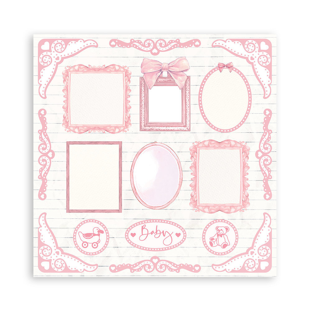 Stamperia Babydream Pink 8x8 Inch Paper Pack (SBBS58) Stamperia Babydream Pink 8x8 Inch Paper Pack (SBBS58)