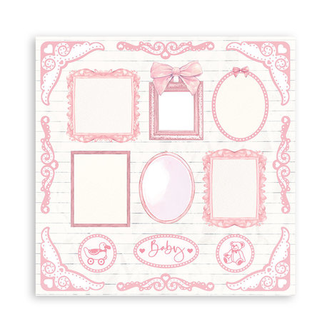Stamperia Babydream Pink 8x8 Inch Paper Pack (SBBS58) Stamperia Babydream Pink 8x8 Inch Paper Pack (SBBS58)