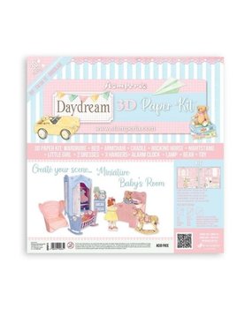Stamperia Daydream 3D Paper Kit 12x12 Inch Babyroom (SBPOP11)* Stamperia Daydream 3D Paper Kit 12x12 Inch Babyroom (SBPOP11)*