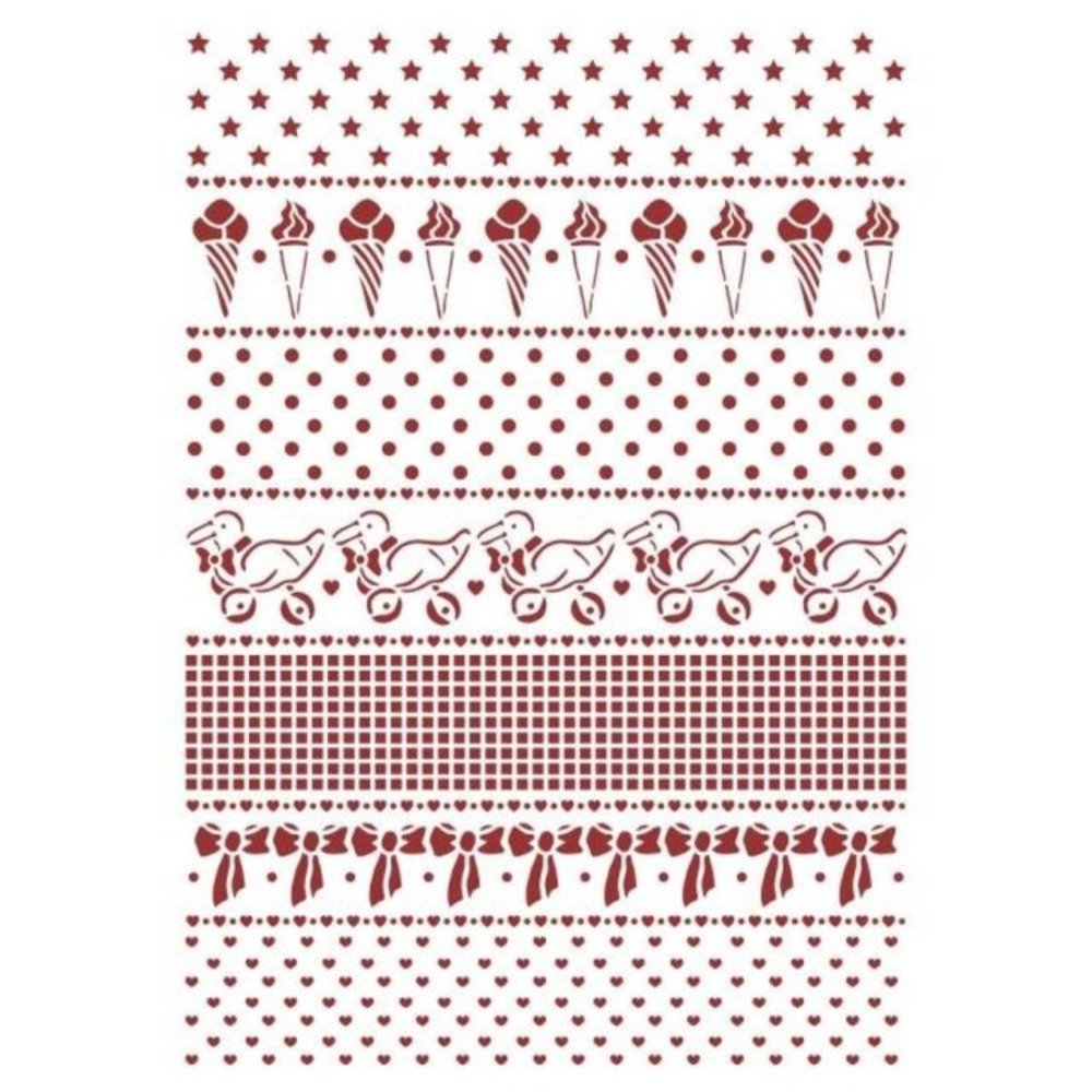 Stamperia Daydream Masking Stencil A4 Borders (KSG493) Stamperia Daydream Masking Stencil A4 Borders (KSG493)