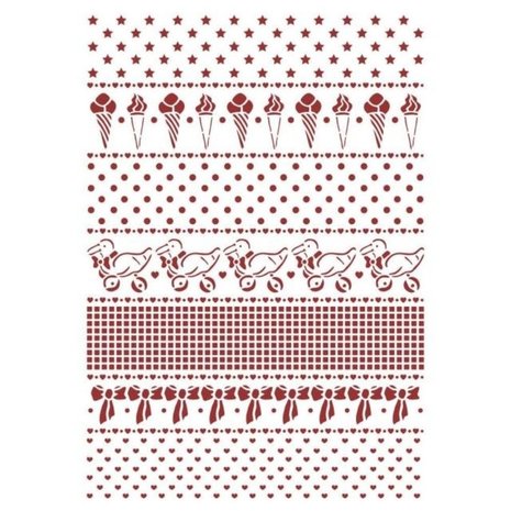 Stamperia Daydream Masking Stencil A4 Borders (KSG493) Stamperia Daydream Masking Stencil A4 Borders (KSG493)