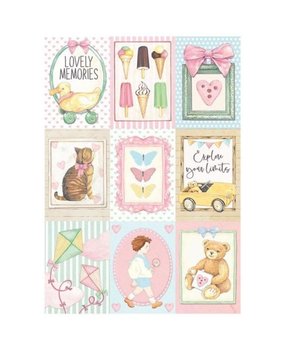 Stamperia Daydream Small Cards Rice Paper A4 (DFSA4680)*