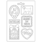 Stamperia Daydream Soft Mould A4 Frame and Quotes (K3PTA4530)*