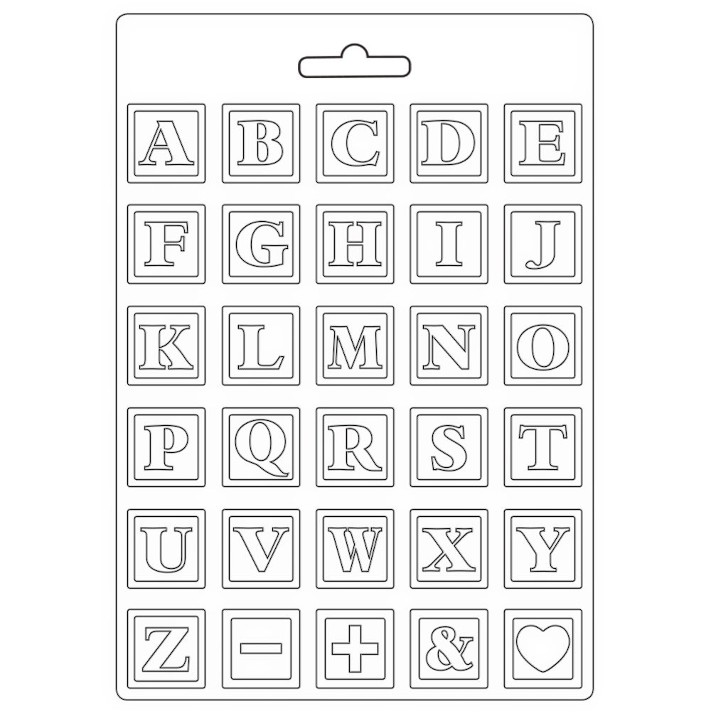 Stamperia Daydream Soft Mould A4 Alphabet (K3PTA4532) Stamperia Daydream Soft Mould A4 Alphabet (K3PTA4532)