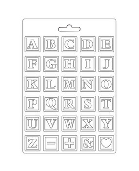 Stamperia Daydream Soft Mould A4 Alphabet (K3PTA4532)*