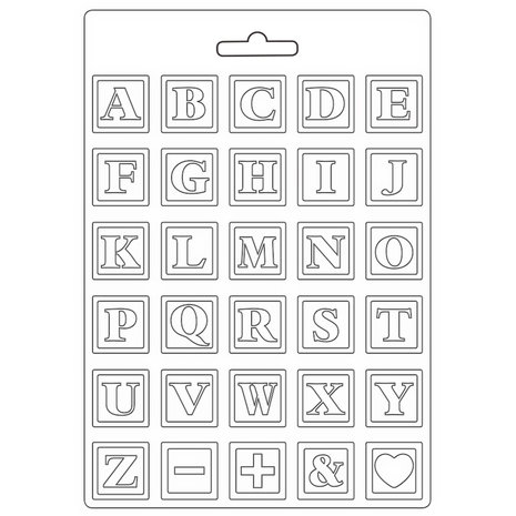Stamperia Daydream Soft Mould A4 Alphabet (K3PTA4532) Stamperia Daydream Soft Mould A4 Alphabet (K3PTA4532)