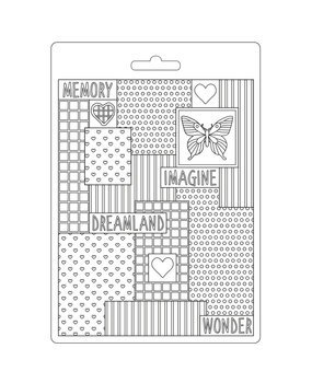 Stamperia Daydream Soft Mould A5 Patchwork (K3PTA5615)* Stamperia Daydream Soft Mould A5 Patchwork (K3PTA5615)*