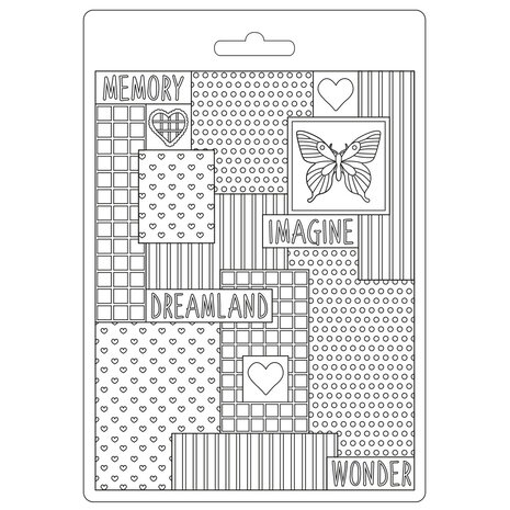 Stamperia Daydream Soft Mould A5 Patchwork (K3PTA5615) Stamperia Daydream Soft Mould A5 Patchwork (K3PTA5615)