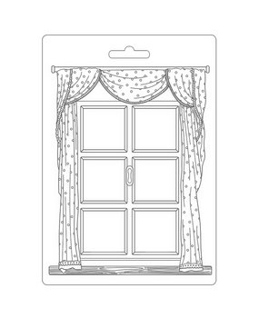 Stamperia Daydream Soft Mould A5 Window (K3PTA5616)