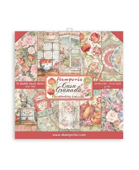 Stamperia Casa Granada 12x12 Inch Paper Pack (SBBL99) Stamperia Casa Granada 12x12 Inch Paper Pack (SBBL99)
