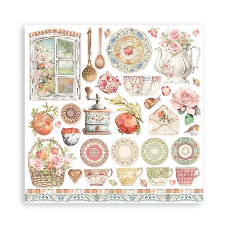 Stamperia Casa Granada 12x12 Inch Paper Pack (SBBL99) Stamperia Casa Granada 12x12 Inch Paper Pack (SBBL99)