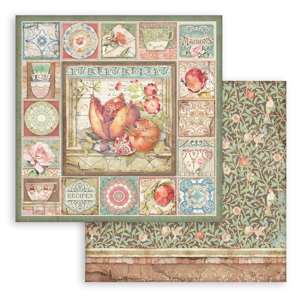 Stamperia Casa Granada 8x8 Inch Paper Pack (SBBS50) Stamperia Casa Granada 8x8 Inch Paper Pack (SBBS50)