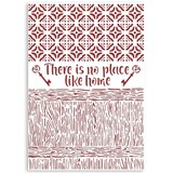 Stamperia Casa Granada Masking Stencil A4 There Is No Place Like Home (KSG487)*
