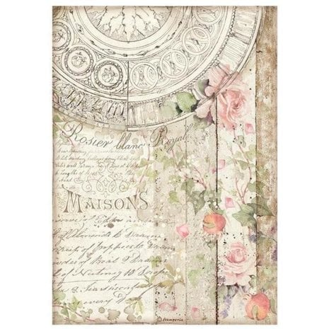 Stamperia Casa Granada Maisons Rice Paper A4 (DFSA4658)