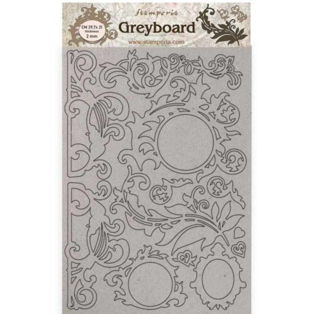 Stamperia Casa Granada Greyboard A4 Decorations (KLSPDA451) Stamperia Casa Granada Greyboard A4 Decorations (KLSPDA451)