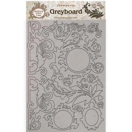 Stamperia Casa Granada Greyboard A4 Decorations (KLSPDA451) Stamperia Casa Granada Greyboard A4 Decorations (KLSPDA451)