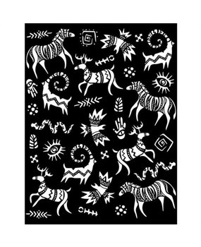 Stamperia Savana Thick Stencil 20x25cm Grafiti (KSTD104)*
