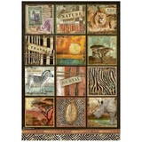 Stamperia Savana Square Rice Paper A4 (DFSA4688)