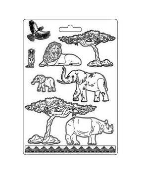 Stamperia Savana Soft Mould A4 Elements (K3PTA4535)