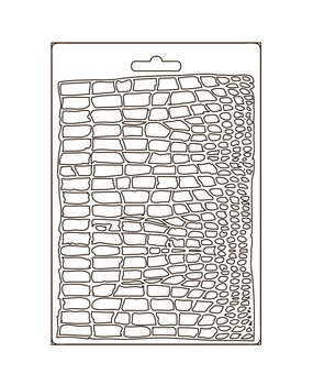 Stamperia Savana Soft Mould A5 Crocodile Pattern (K3PTA5618) Stamperia Savana Soft Mould A5 Crocodile Pattern (K3PTA5618)