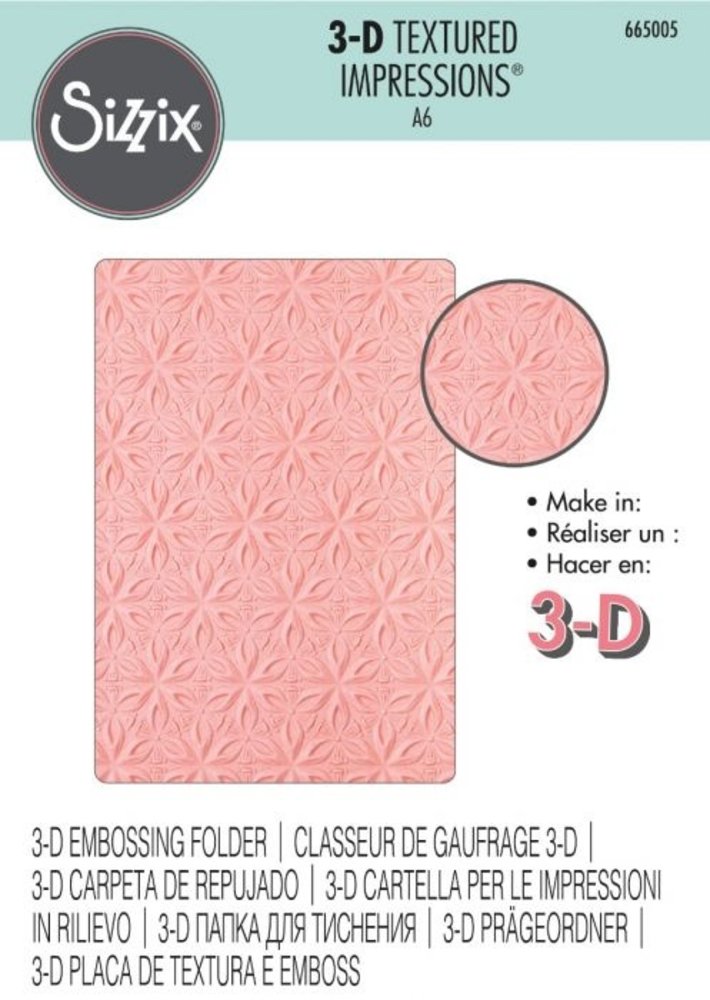 Sizzix 3D Texture Impressions Geometric Flowers (665005) Sizzix 3D Texture Impressions Geometric Flowers (665005)
