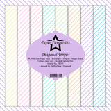 Paper Favourites Diagonal Stripes 12x12 Inch Paper Pack (PF393)