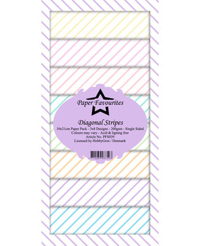 Paper Favourites Diagonal Stripes Slimline Paper Pack (PFS039) Paper Favourites Diagonal Stripes Slimline Paper Pack (PFS039)